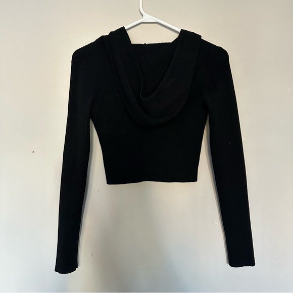 Sunday Best Black Hooded Sweater - Picture 2 of 2